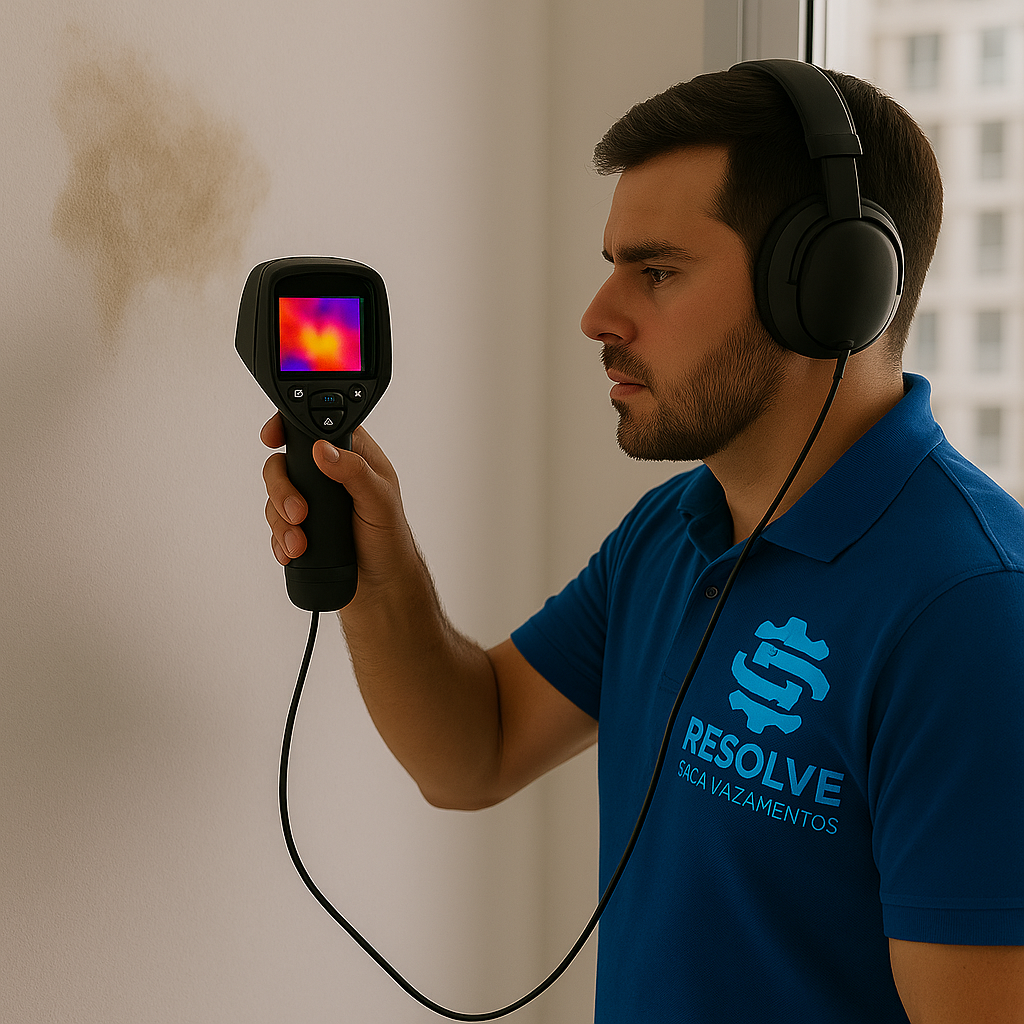 Detecção de vazamento em imóvel residencial